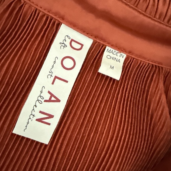 Dolan Rust Ribbed Button-Down Shirt - Picture 2 of 3